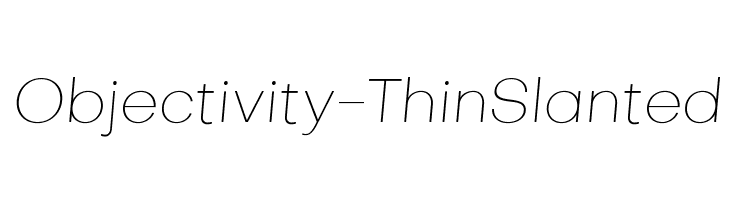 Objectivity-ThinSlanted  baixar fontes gratis