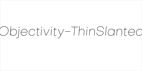 Objectivity-ThinSlanted Logo