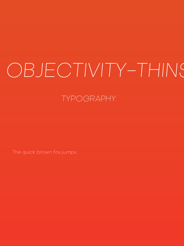 Objectivity-ThinSlanted Poster