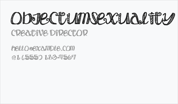 ObjectumSexuality Business Card