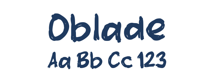 Oblade Font Preview