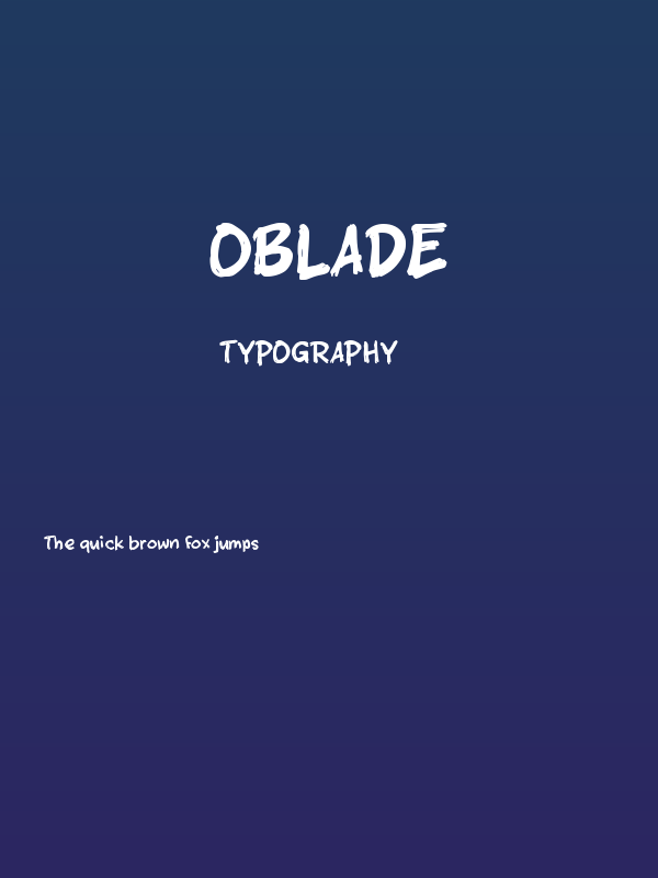 Oblade Poster