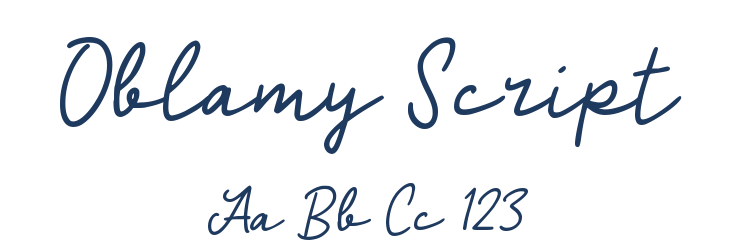 Oblamy Script Font Preview