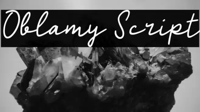 Oblamy Script Fonte examples