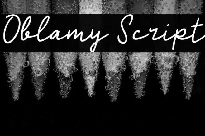 Oblamy Script Fonte examples