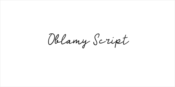 Oblamy Script Logo