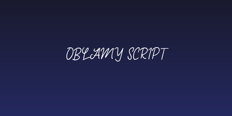 Oblamy Script Social Header