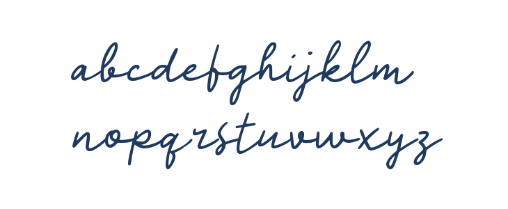 Oblamy Script Lowercase