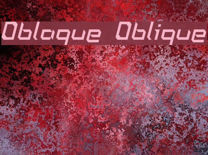 Oblaque Oblique Font examples