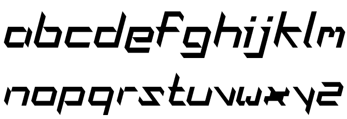 Oblaque Oblique Font LOWERCASE