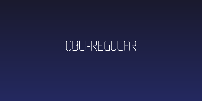 Obli-Regular Social Header