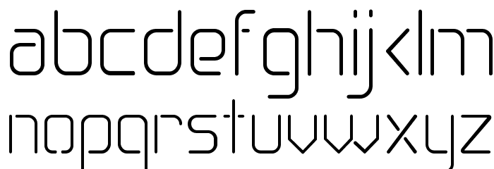 Obli-Regular Font LOWERCASE