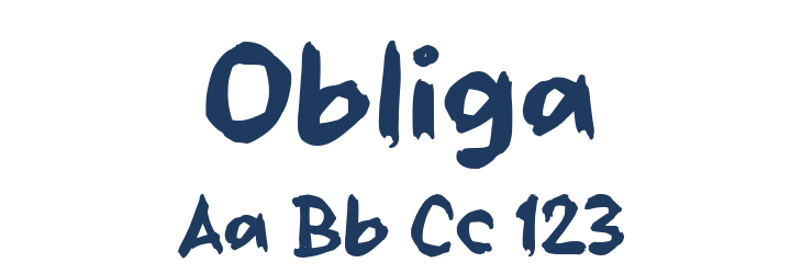 Obliga Font Preview
