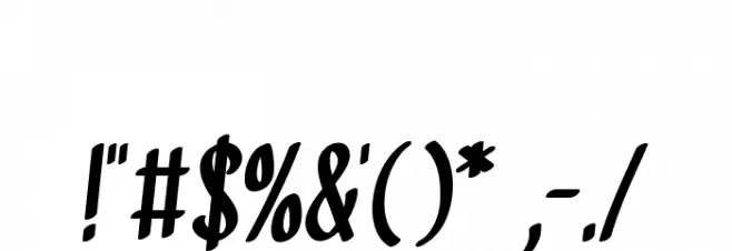 Obligation Font OTHER CHARS