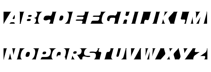 Obliquo Font LOWERCASE