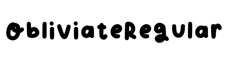 Obliviate Regular  Free Fonts Download