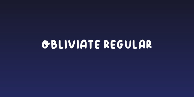 Obliviate Regular Social Header