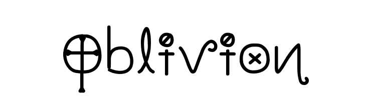 Oblivion  les polices de caractères gratuit tlcharger