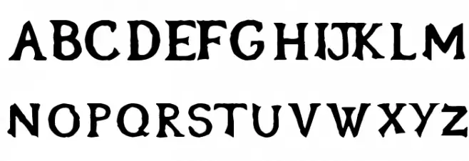 OblivionFont Caratteri MAIUSCOLE