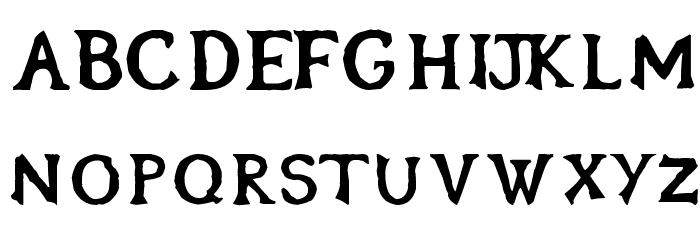 OblivionFont Schriftart Kleinbuchstaben