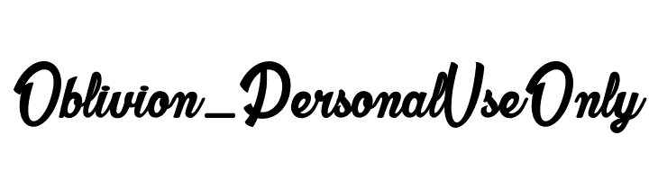 Oblivion_PersonalUseOnly  Descarca Fonturi Gratis