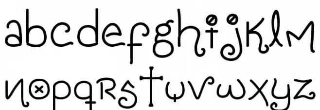 Oblivion Font LOWERCASE