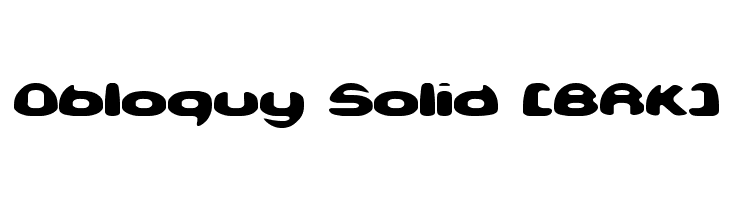 Obloquy Solid [BRK]  Frei Schriftart Herunterladen