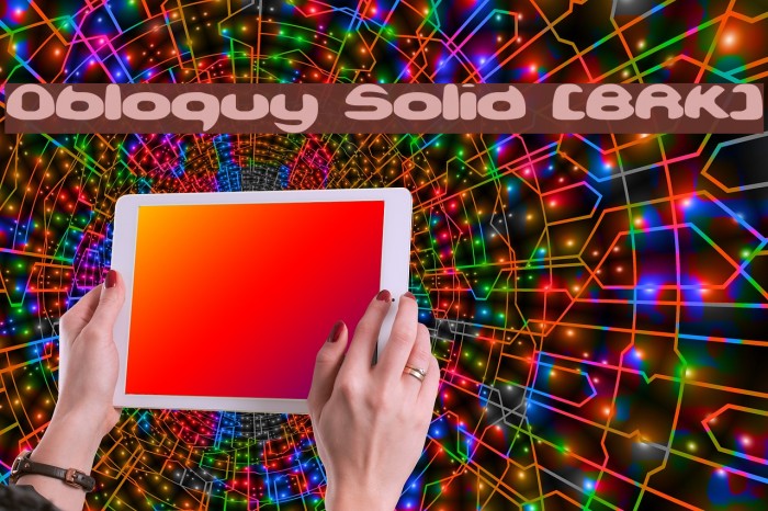 Obloquy Solid [BRK] Шрифта examples