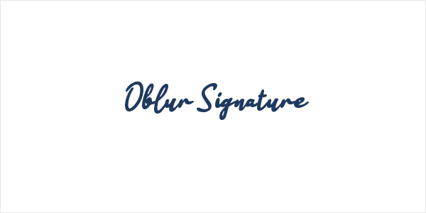Oblur Signature Logo