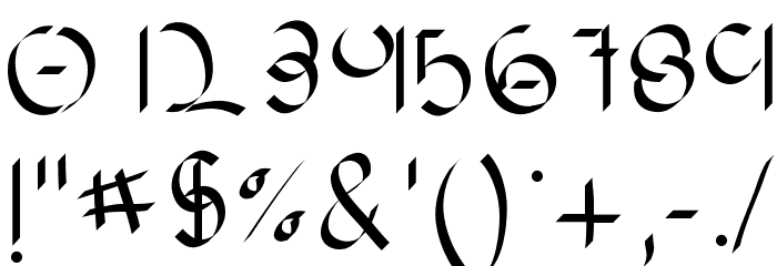 Obscura Font OTHER CHARS