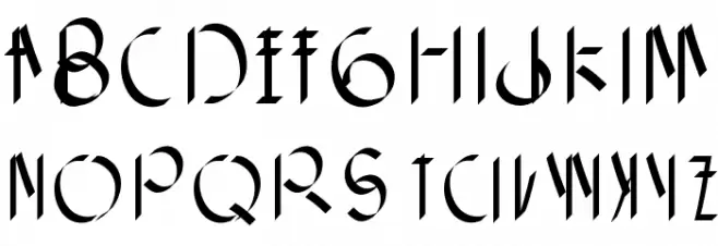 Obscura Шрифта ВЕРХНИЙ