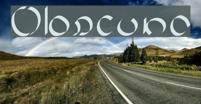 Obscura Font examples