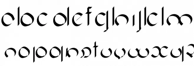 Obscura Font LOWERCASE