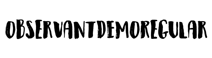 Observant DEMO Regular फ़ॉन्ट