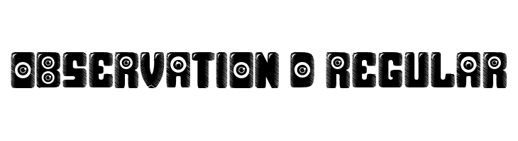 Observation 3D Regular  les polices de caractères gratuit tlcharger