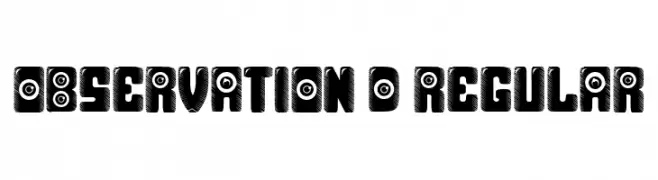 Observation 3D Regular  नि: शुल्क फ़ॉन्ट्स डाउनलोड