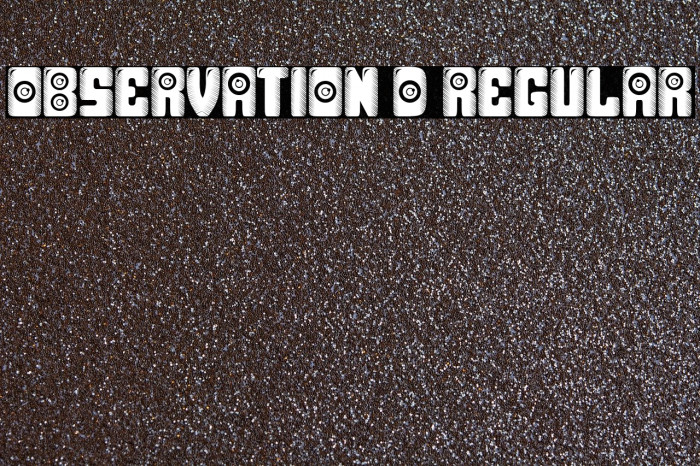 Observation 3D Regular Font examples