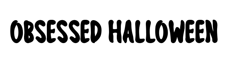 Obsessed Halloween  Frei Schriftart Herunterladen