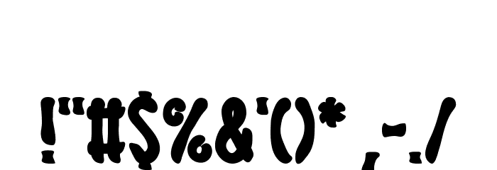 Obsessed Halloween Font OTHER CHARS