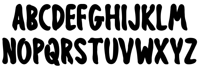 Obsessed Halloween Font LOWERCASE