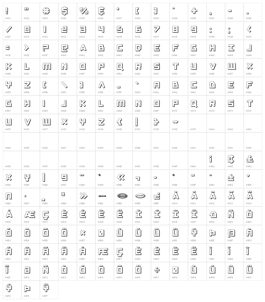 Obsidian Blade 3D Character Map