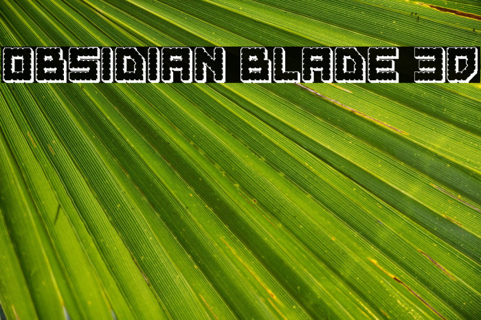 Obsidian Blade 3D Example 1