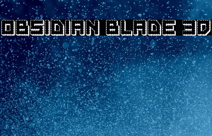 Obsidian Blade 3D Example 2