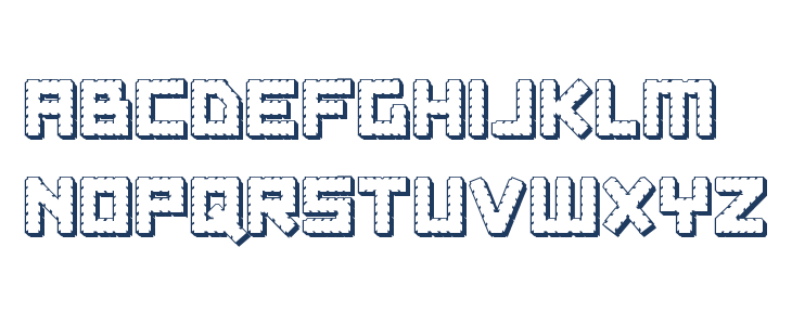 Obsidian Blade 3D Lowercase