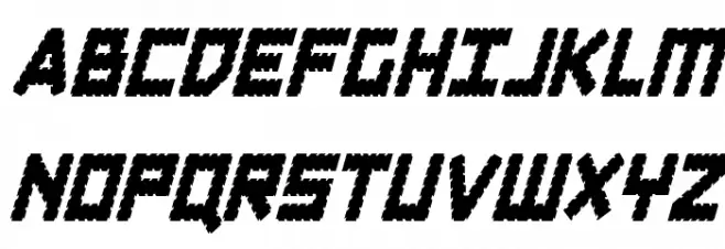 Obsidian Blade Condensed Ital Шрифта ВЕРХНИЙ