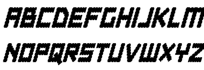 Obsidian Blade Condensed Ital Font LOWERCASE