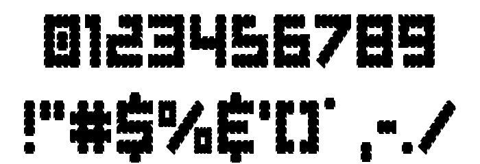 Obsidian Blade Condensed Font OTHER CHARS