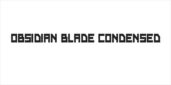 Obsidian Blade Condensed Logo