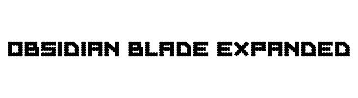 Obsidian Blade Expanded  नि: शुल्क फ़ॉन्ट्स डाउनलोड