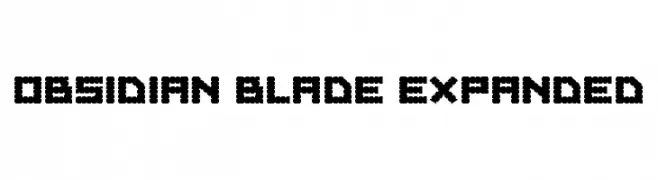 Obsidian Blade Expanded  नि: शुल्क फ़ॉन्ट्स डाउनलोड